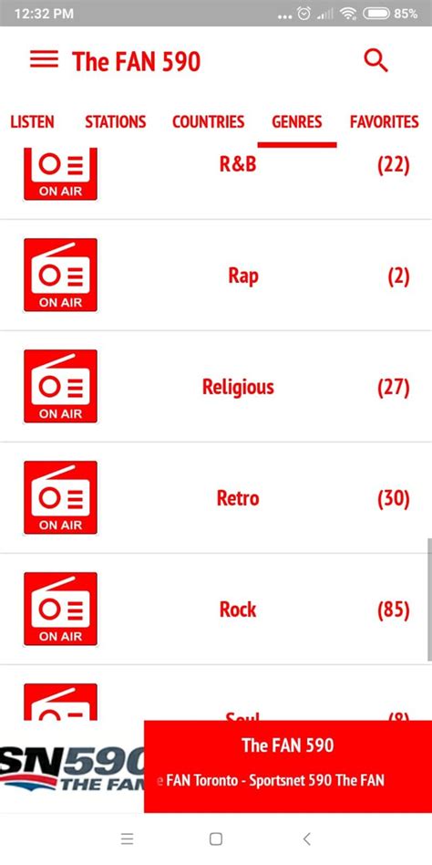 fan 590 schedule
